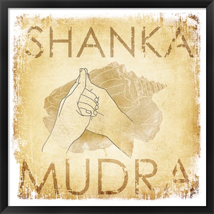 Framed Shanka Mudra (Conch) Print