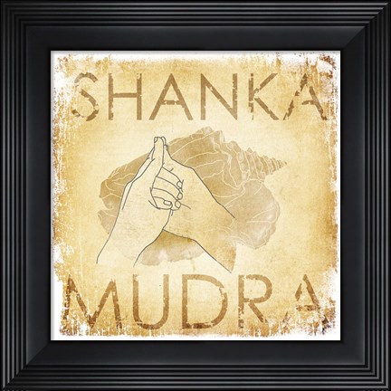 Framed Shanka Mudra (Conch) Print