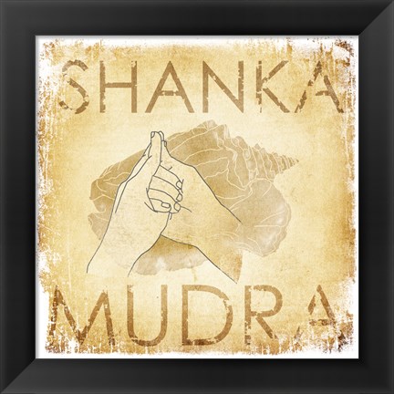 Framed Shanka Mudra (Conch) Print