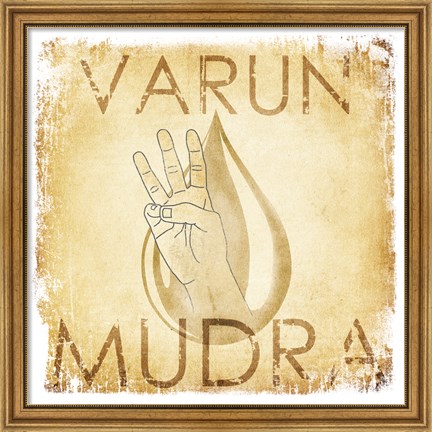 Framed Varun Mudra (Water) Print