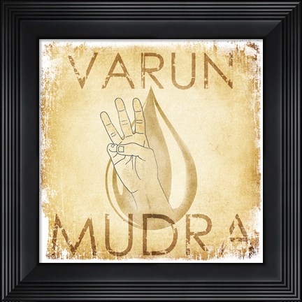 Framed Varun Mudra (Water) Print