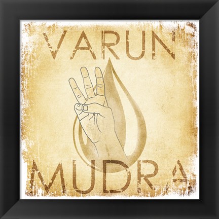 Framed Varun Mudra (Water) Print