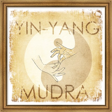 Framed Yin-Yang Mudra Print