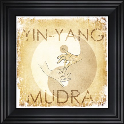 Framed Yin-Yang Mudra Print