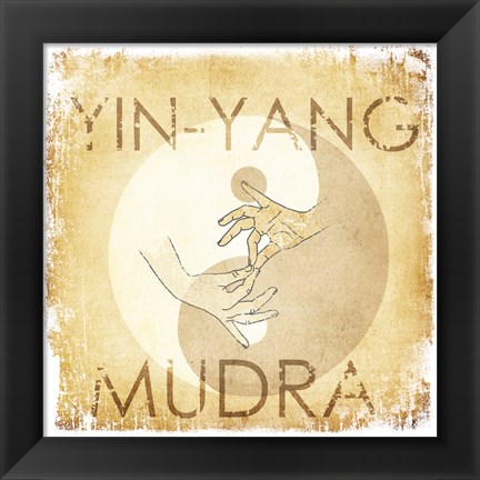 Framed Yin-Yang Mudra Print