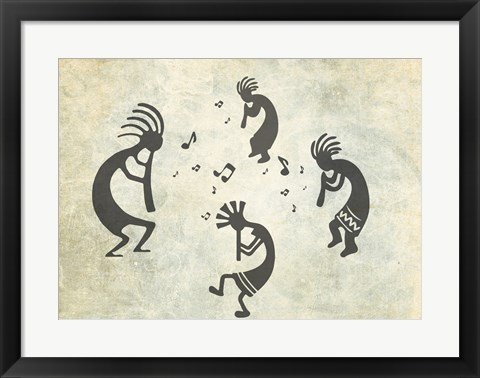 Framed Kokopelli Jam Session Print