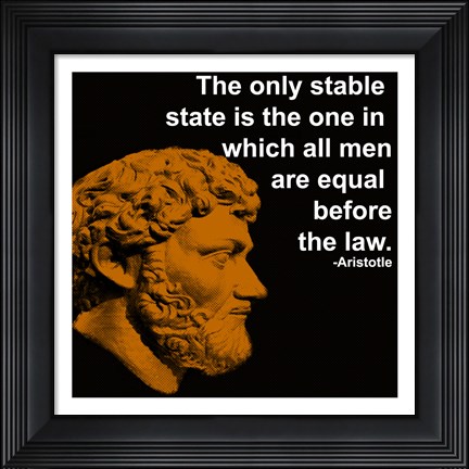 Framed Aristotle Quote Print