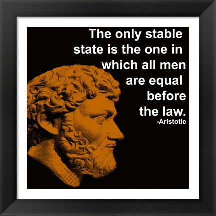 Framed Aristotle Quote Print