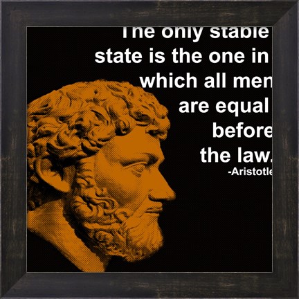 Framed Aristotle Quote Print
