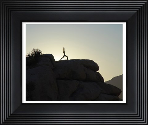 Framed Joshua Tree - Yoga Warrior Print