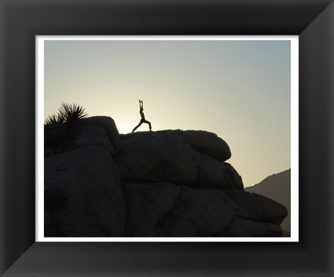 Framed Joshua Tree - Yoga Warrior Print