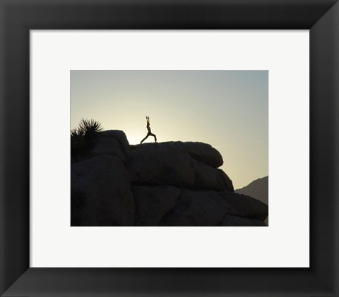 Framed Joshua Tree - Yoga Warrior Print