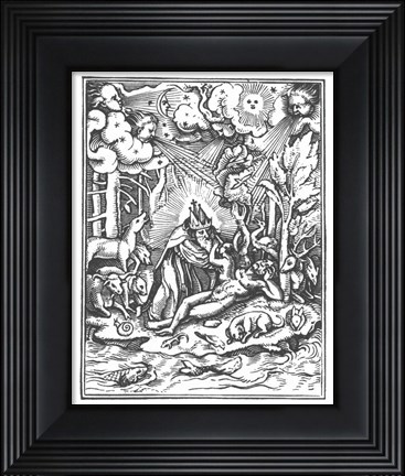Framed Holbein Dance of  Death I Print