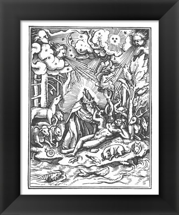 Framed Holbein Dance of  Death I Print