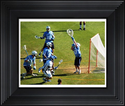 Framed Lacrosse Goalie Print