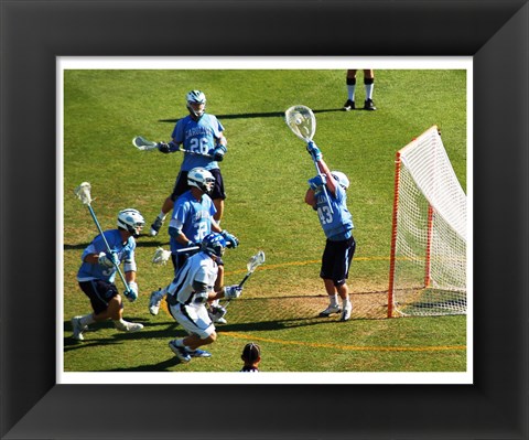 Framed Lacrosse Goalie Print