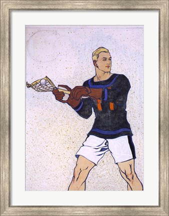 Framed Collier Lacrosse Print