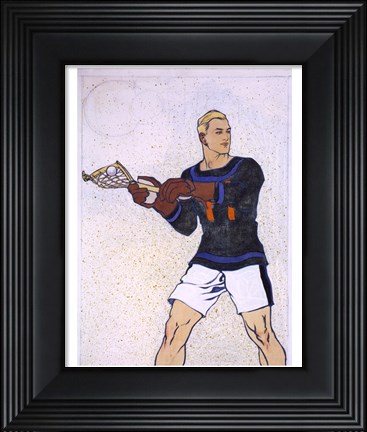 Framed Collier Lacrosse Print