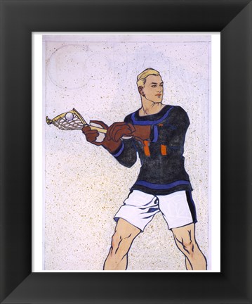 Framed Collier Lacrosse Print