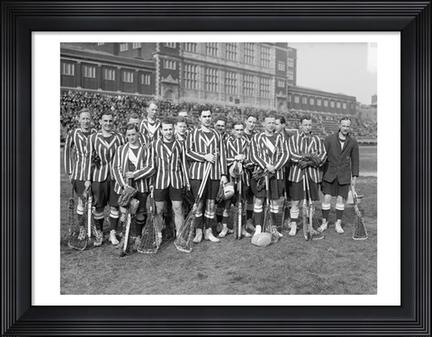 Framed 1909 Lacrosse Team Print