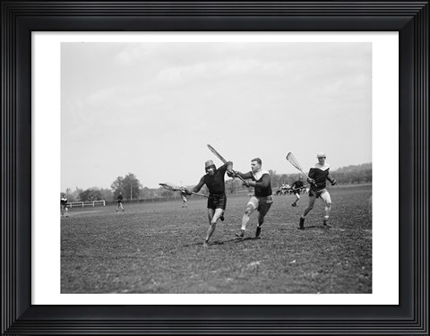 Framed Lacrosse Print
