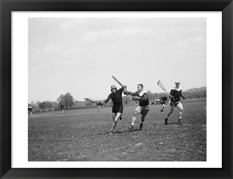 Framed Lacrosse Print