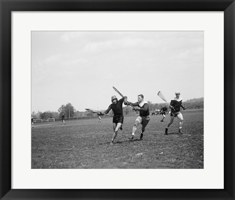 Framed Lacrosse Print