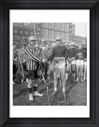 Framed Lacrosse Team Print