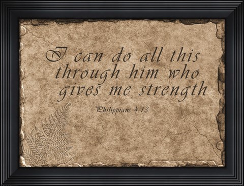 Framed Philippians Quote Print