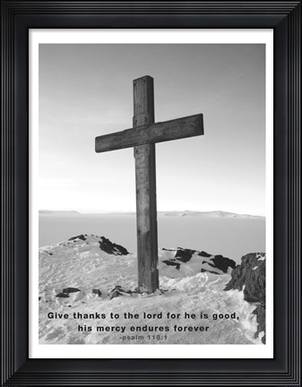 Framed Mercy Endures Forever Print