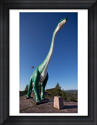 Framed Brachiosaurus  Sculpture Print