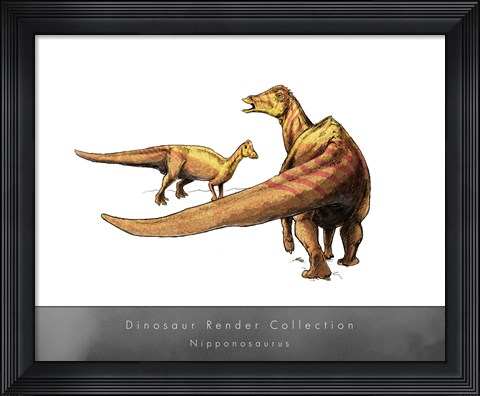 Framed Nipponosaurus Print