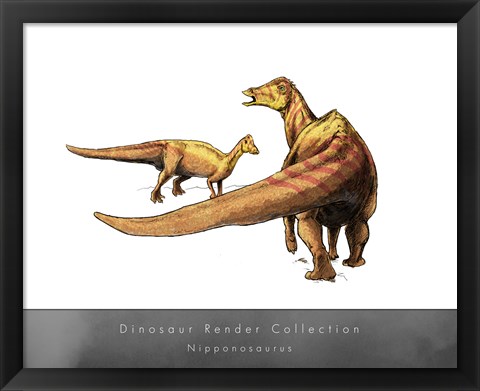 Framed Nipponosaurus Print