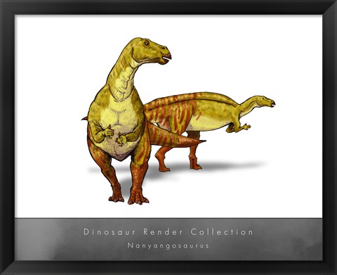 Framed Nanyangosaurus Print