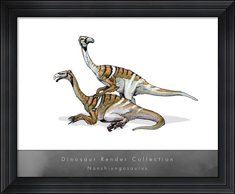 Framed Nanshiungosaurus Print
