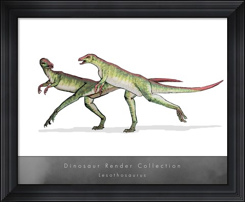 Framed Lesothosaurus Print
