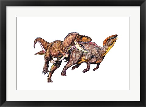 Framed Gorgosaurus Print