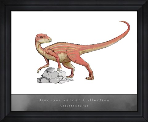 Framed Abrictosaurus Print