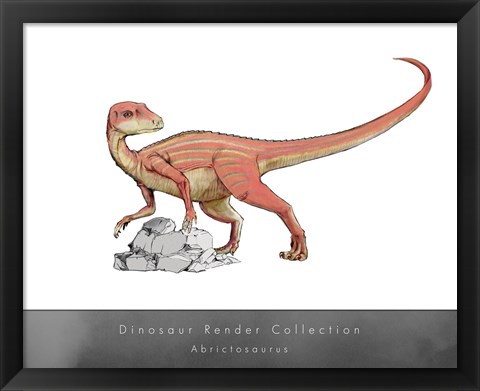 Framed Abrictosaurus Print