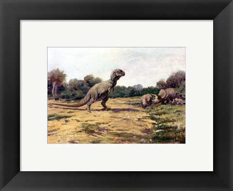 Framed T Rex Posture Print