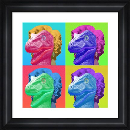 Framed Raptor Marilyn Print