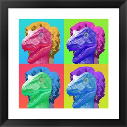 Framed Raptor Marilyn Print