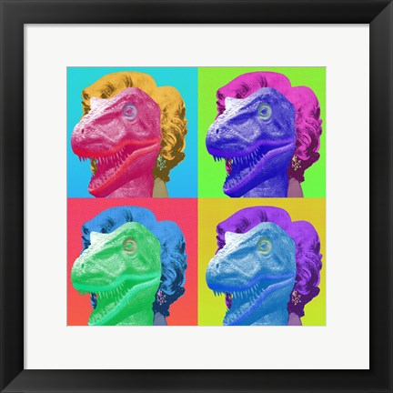 Framed Raptor Marilyn Print