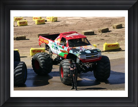 Framed Bad News Monster Truck Print