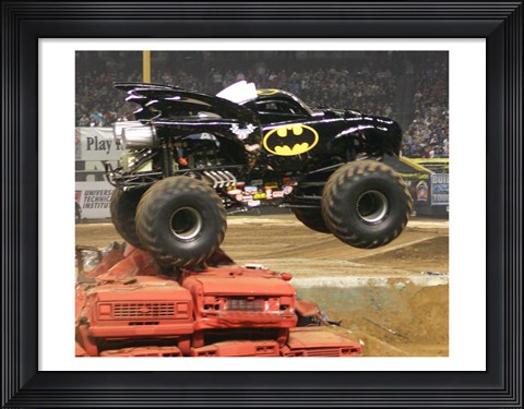 Framed Batman Monster Truck Print