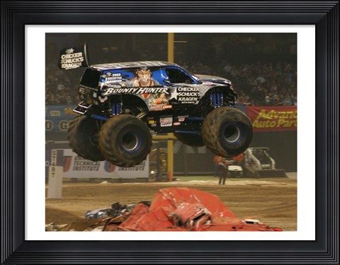 Framed Bounty Hunter Monster Truck Print