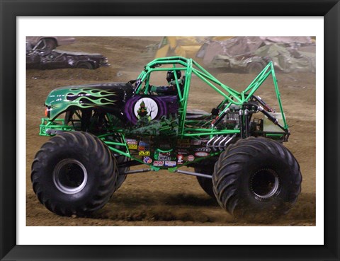 Framed Grave Digger Monster Truck Print