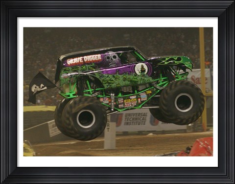 Framed Grave Digger Monster Truck Print
