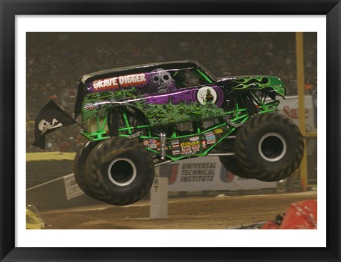 Framed Grave Digger Monster Truck Print