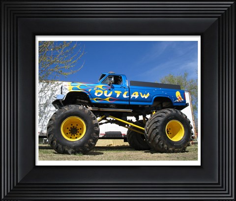 Framed P.C. Outlaw Monster Truck Print